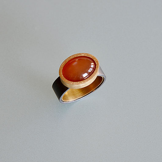 Ringe, Tantal, Gold 900/000, Mondstein